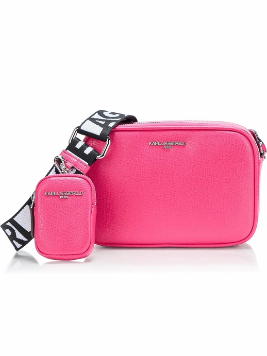 Karl Lagerfeld Handbags - Karl Lagerfeld Paris Maybelle Camera Crossbody Bag in Fuchsia Pink, NWT